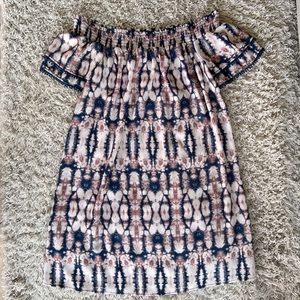 Resort Style - Off The Shoulder Casual Dress